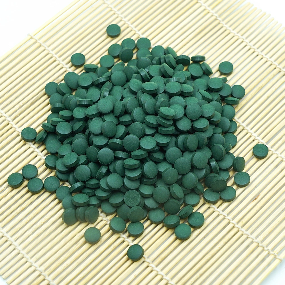 Food Grade 120 Mesh Spirulina Tablets 200mg 250mg 500mg