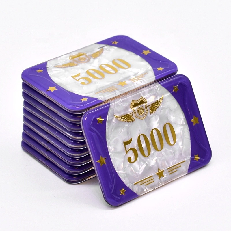 Custom Logo Container Casino Standard 14G Acrylic Ceramic Poker Chips