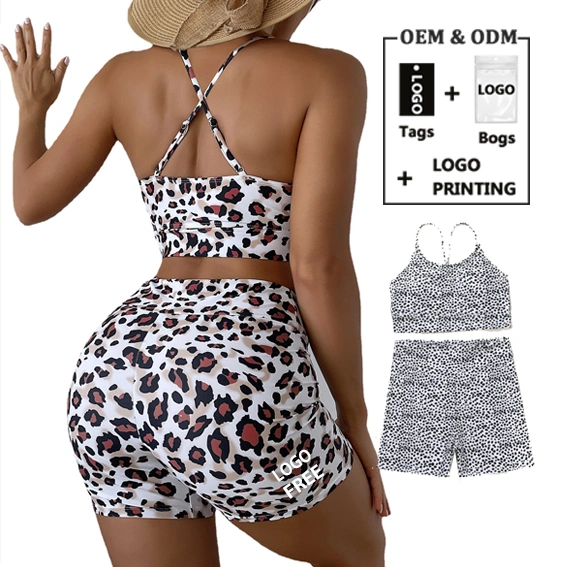 New Products Looking for Distributor Swimming Wear Leopardbathing Suit Swimwear Sexy Board Shorts Bikini Set