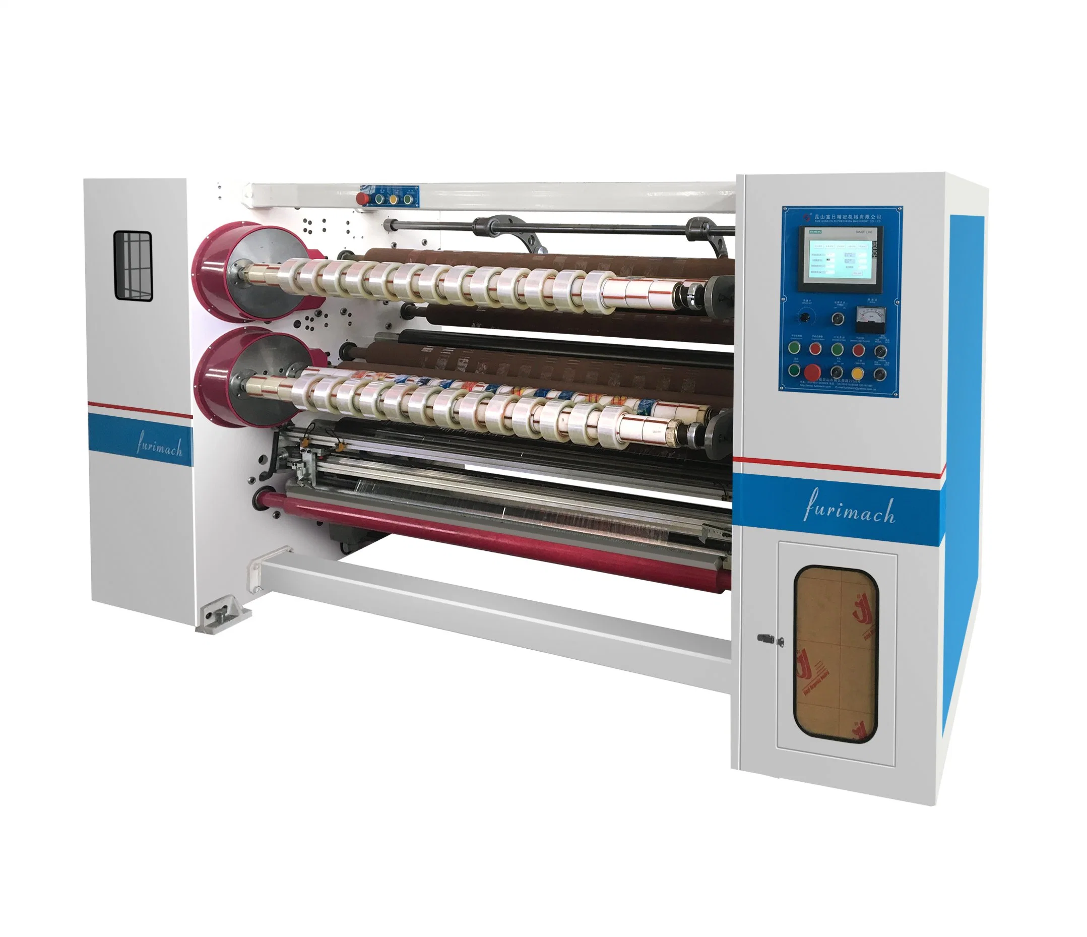 Máquina de slitting de intercambio de cuatro ejes cinta de masking BOPP Slitter 240mm