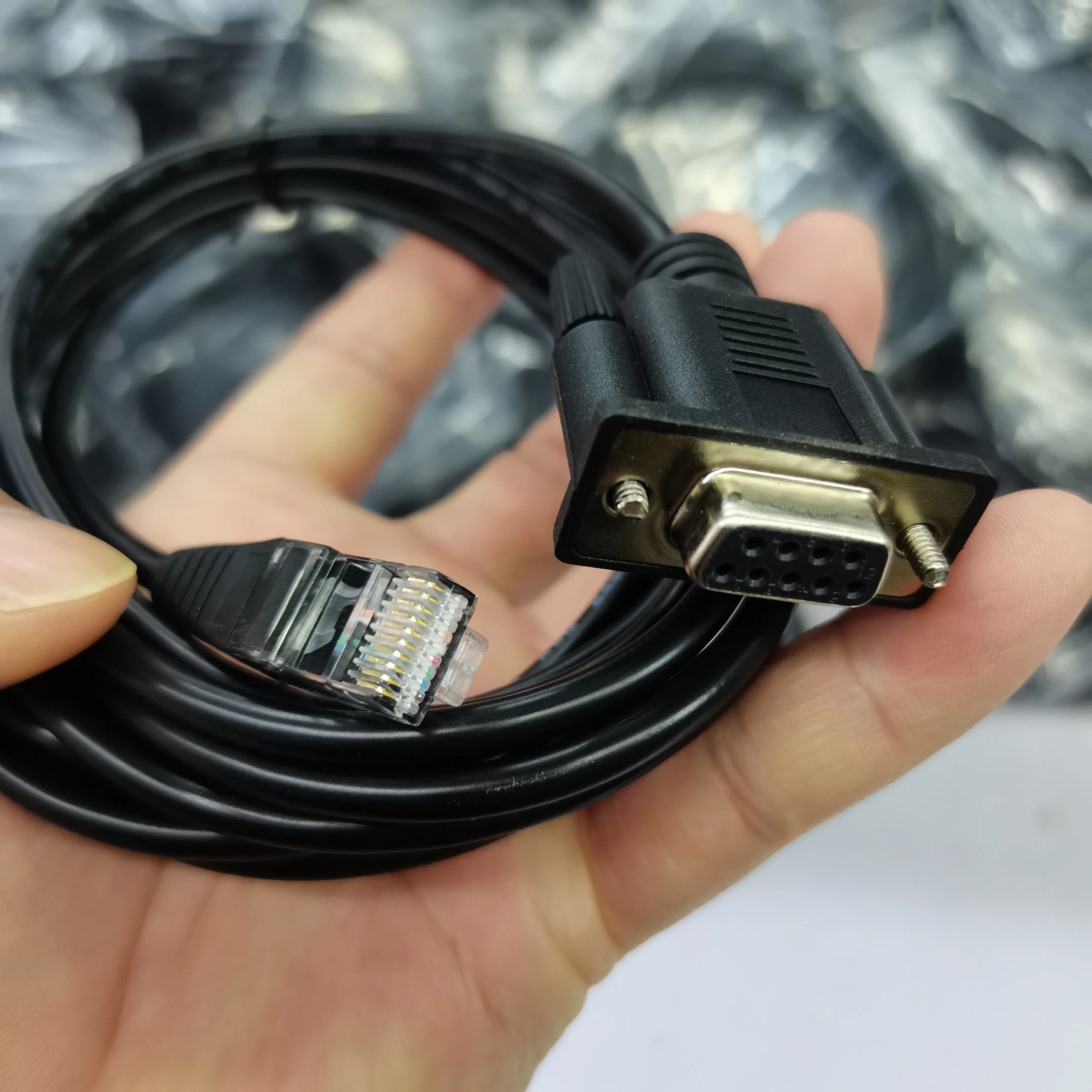 Customzied D-SUB Cable 9pin to 25pin Female &Rj11 (6P4C) Connector Data Cable