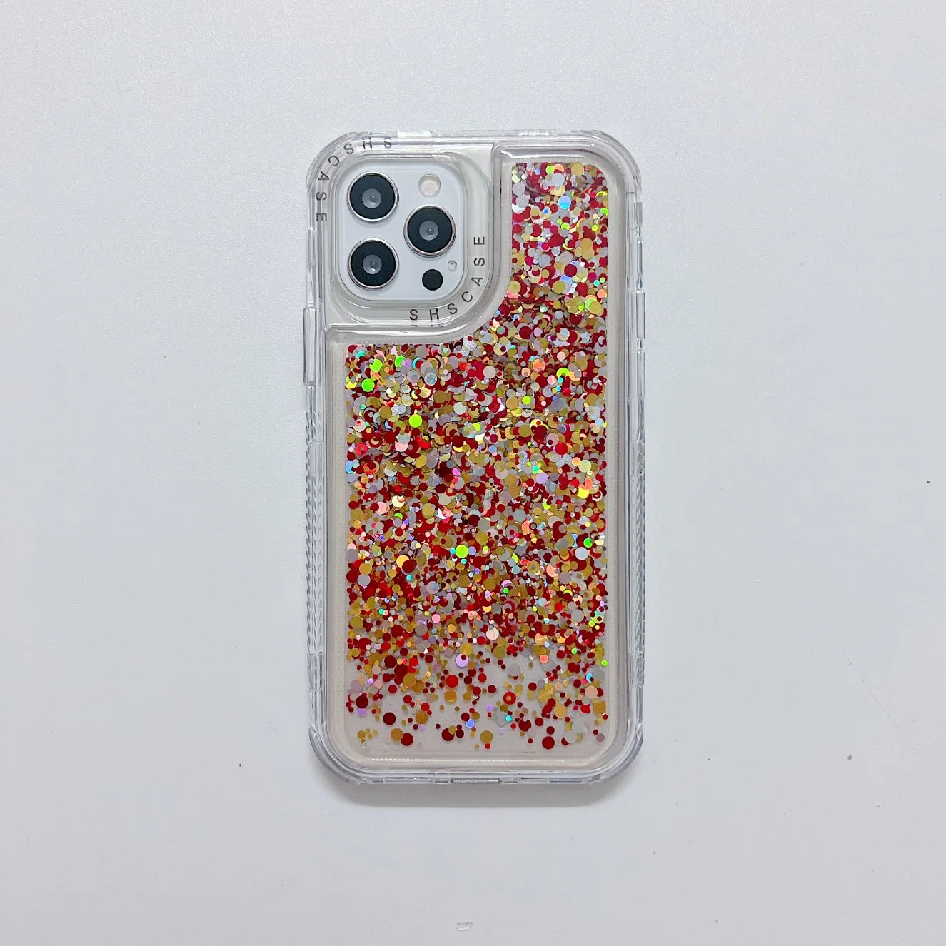 Étui populaire Quicksand coloré Shell transparent pour iPhone 14 13 12