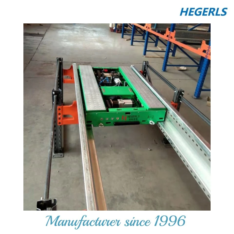 Hegerls Semi or Fully Automated Remote Control Pallet Shuttle CE Approved Shuttle Cart Automatic Racking System