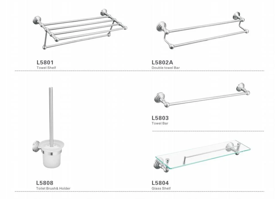 Accesorios de Baño personalizados Accesorios de Baño Juegos de hardware SUS304 toallero en Cromo