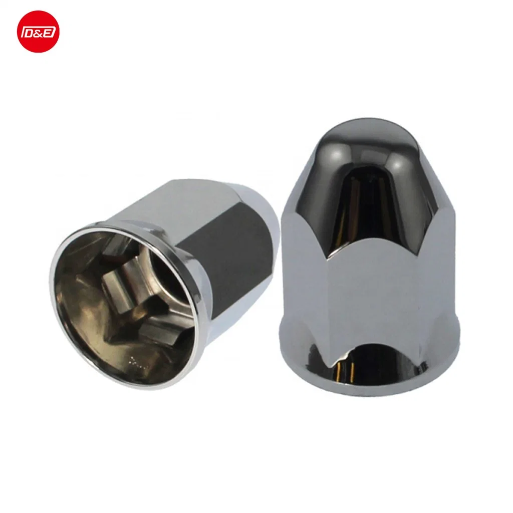 ABS Plastic Chrome Wheel Lug Nut Cover Height 50mm with Insert Ring 32mm Inner Hex