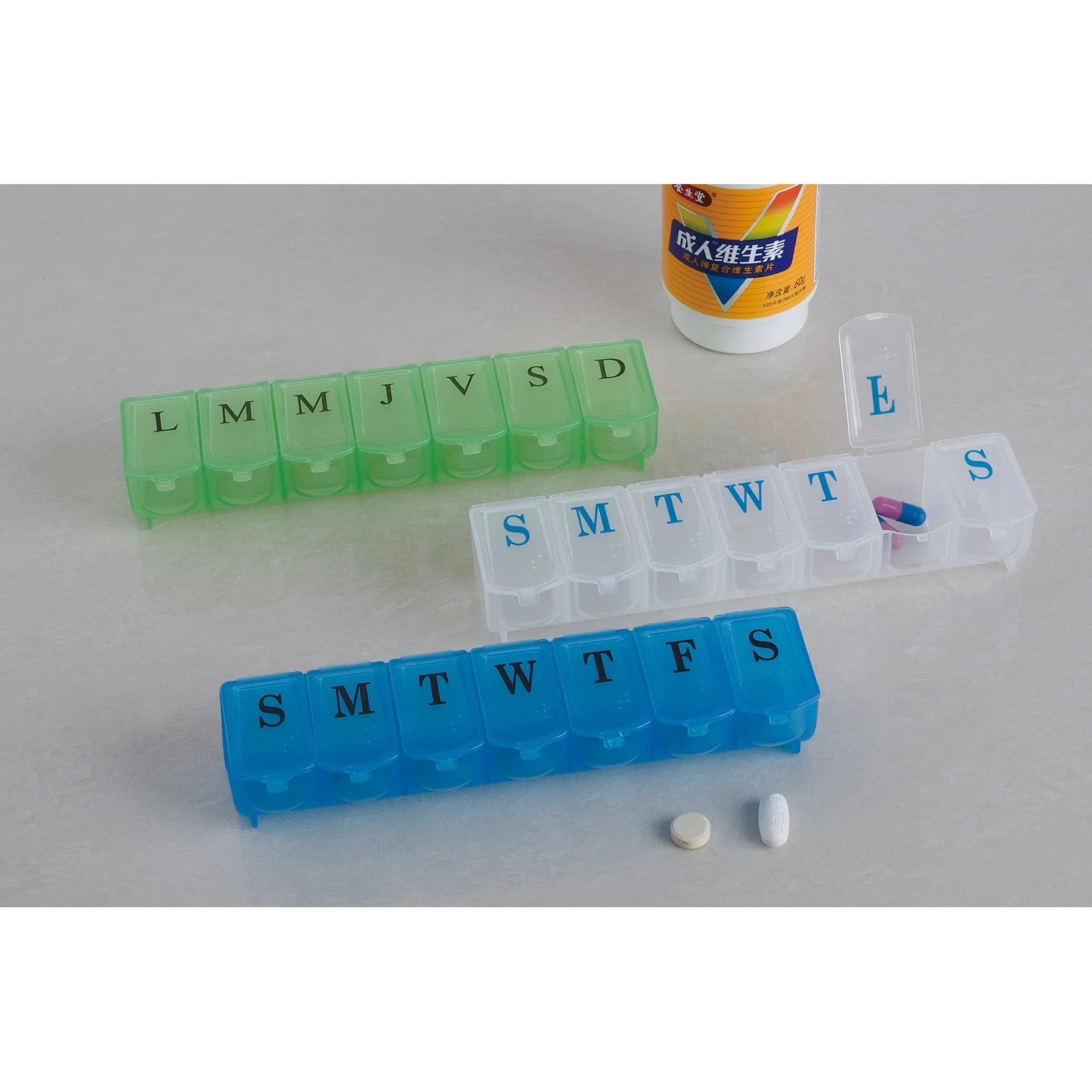 EC-Friendly Pill Case dispositivo médico Universal Pill Box Case