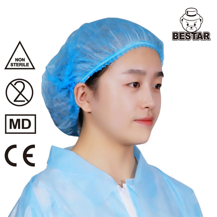 High Quality Breath Medical Bestar China Bouffant Mob Nonwoven Hairnet Nurse Cap