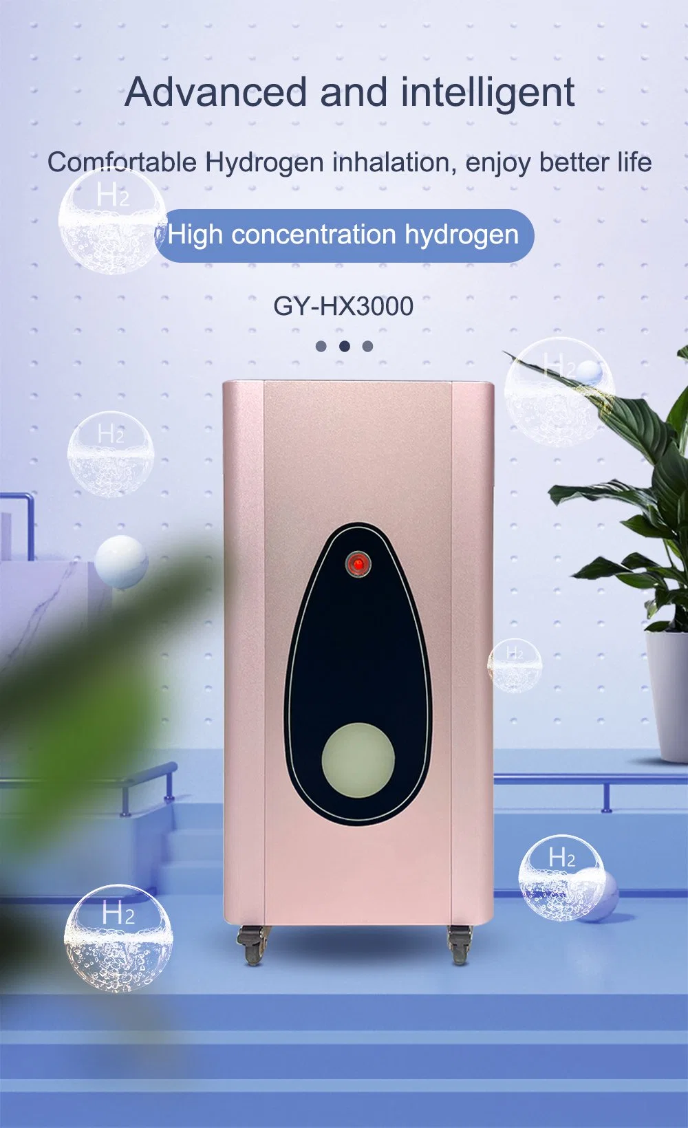 Suyzeko 900W CE FCC Japanese Quality Hydrogen Oxygen Individual Output Inhaler