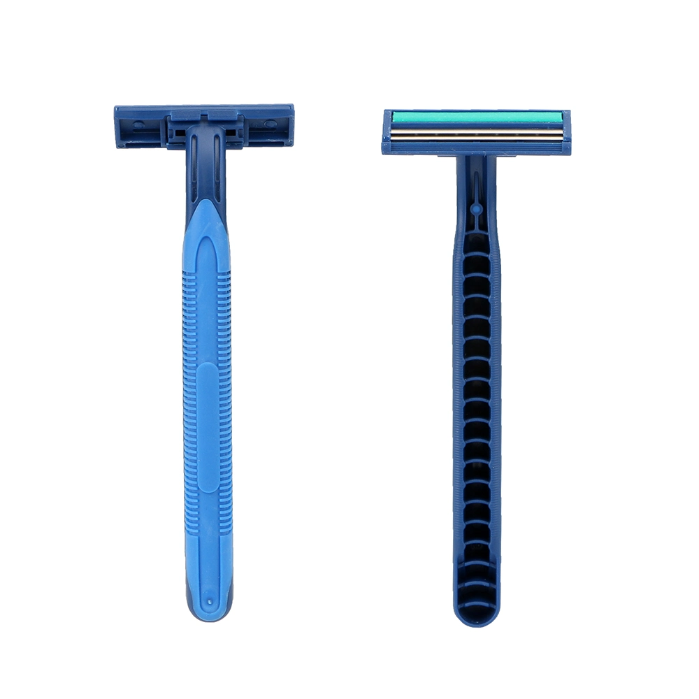 Twin Blade Disposable Razor Stainlsee Steel Blade with Lubricating Strip Shaving Razor