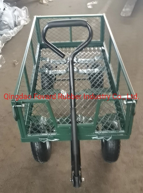 Factory Price Heavy Duty Steel Tool Cart Used for Garden with Four 10*3.50-4 Pneumatic Wheels Tc1840