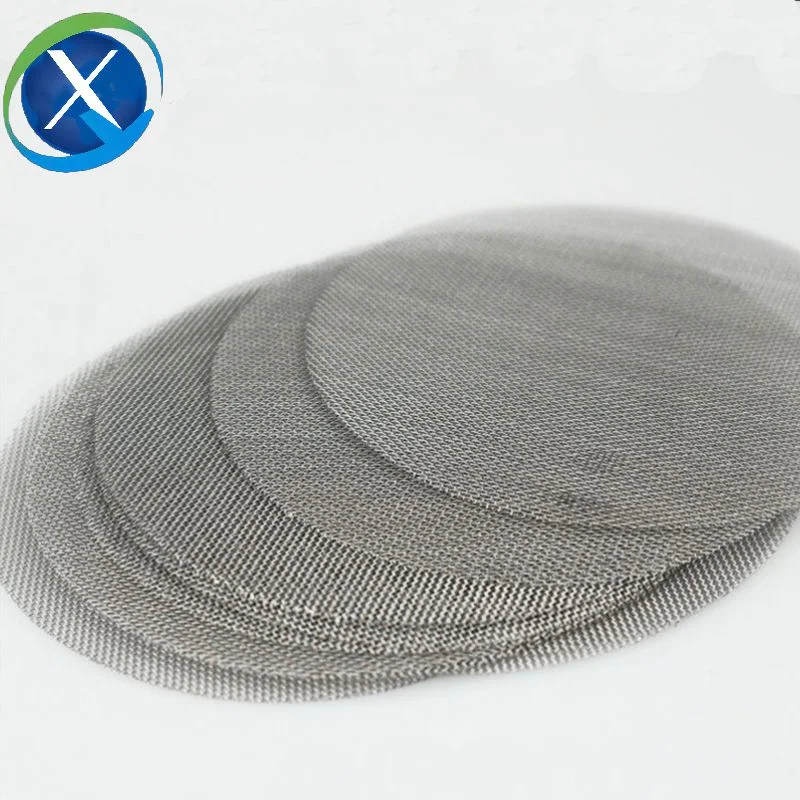 Stainless Steel 304 Double Layer 50 70 100 150 Micron Spot Welding Wire Mesh Filter Discs