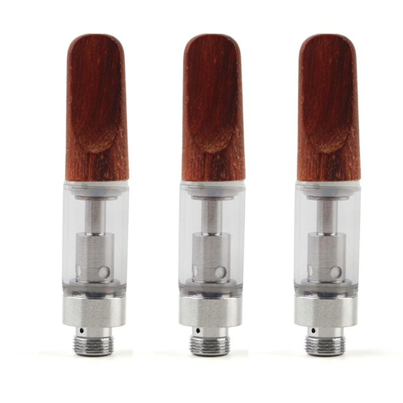 Hot Sale 510 Thread Atomizer Wood Vaporizer Round/Flat Drip Tips D8 Disposable E-Cig Vape Pen Cartridges E-Cig