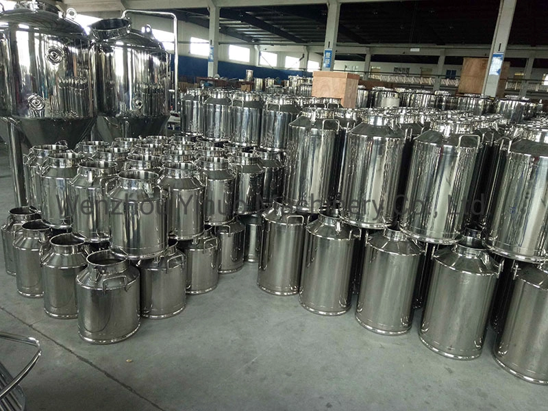 High quality/High cost performance Collection Receiver 30L 50L Stainless Steel Metal Storage Tank Sweet Milk Bucket Milk Can