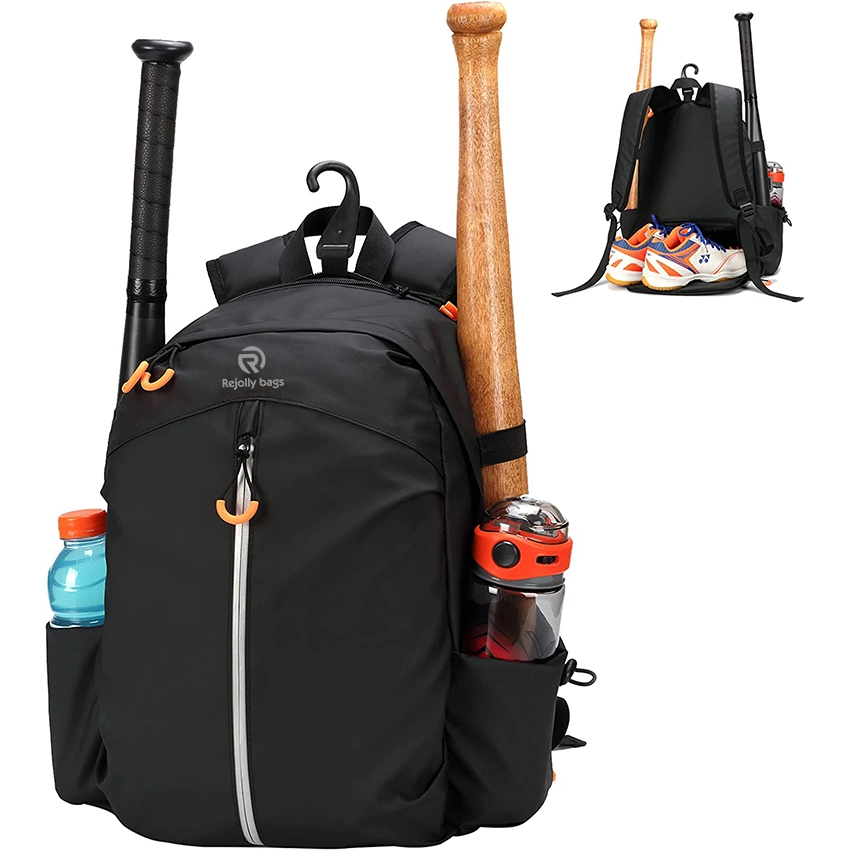 Backpack for Baseball - Shoes Compartment and Fence Hook Holds Helmets, Shoes, Glove, Bat for Boys and Girls Sports Bag