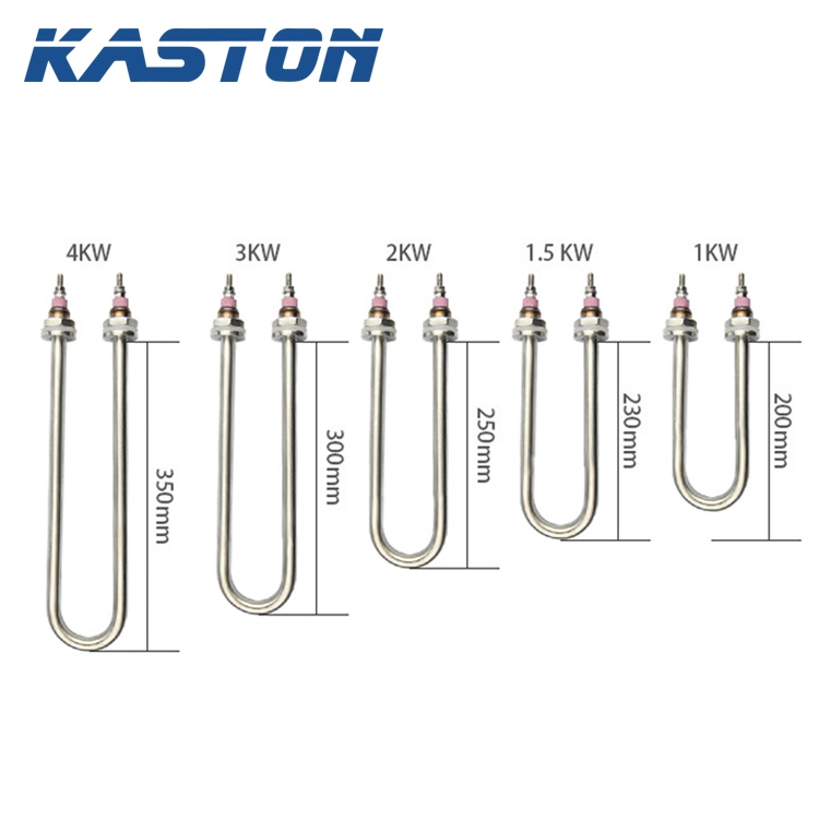 220 V eau de bobine électrique pour four industriel en acier inoxydable de forme en U. Tube chauffant de l'élément d'immersion