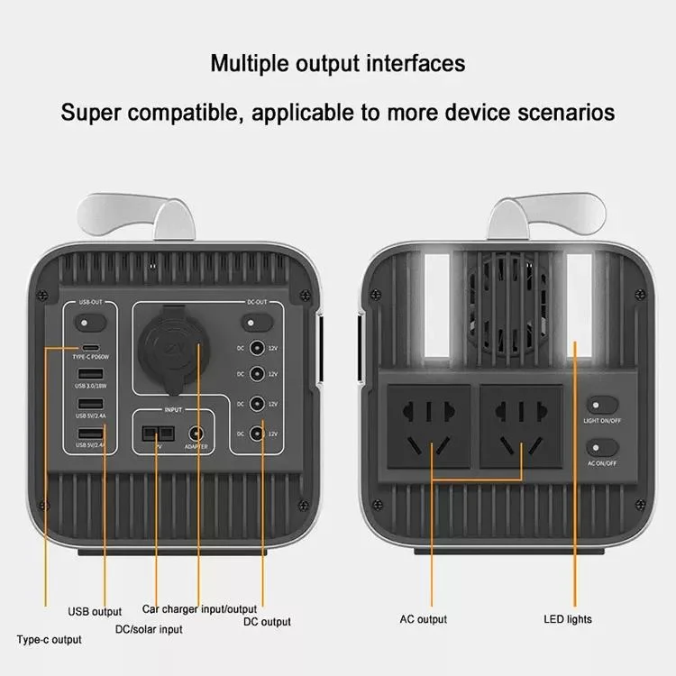 New Outdoor Portable Charger Power Bank Station Energy 1000W