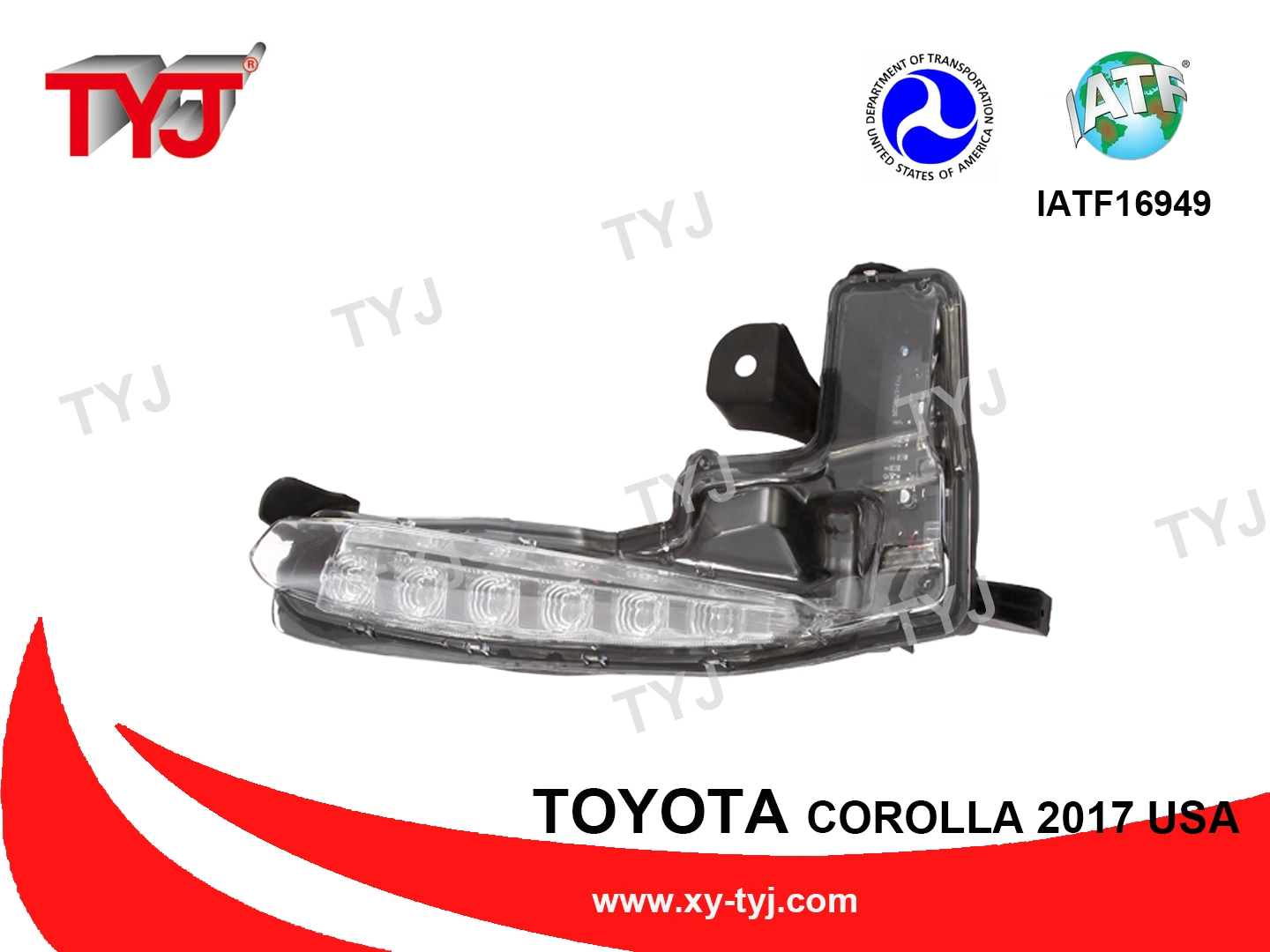 Comercio al por mayor Accesorios para auto/kit de carrocería Faros Antiniebla indicador LED automático con LED para el Corolla 2017 EE.UU.