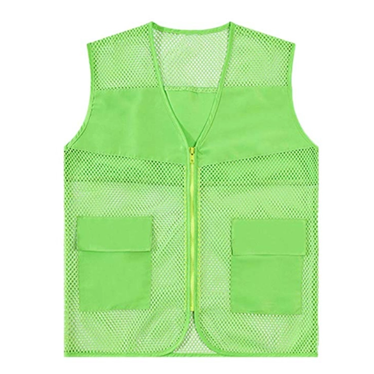 Hot Selling Unisex Advertising Volunteer Promotional Mesh Work Fishing Vest for Men