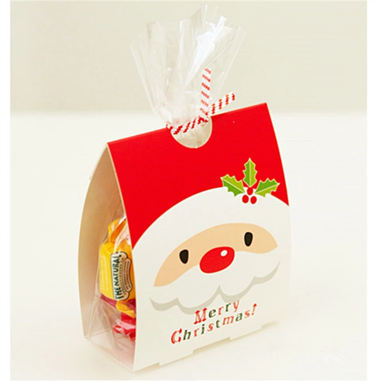 50 Sets of Price with The Bottom of The Christmas Old Man Nougat Cookie Packaging Box West Point Candy Bag Wholesale/Supplier