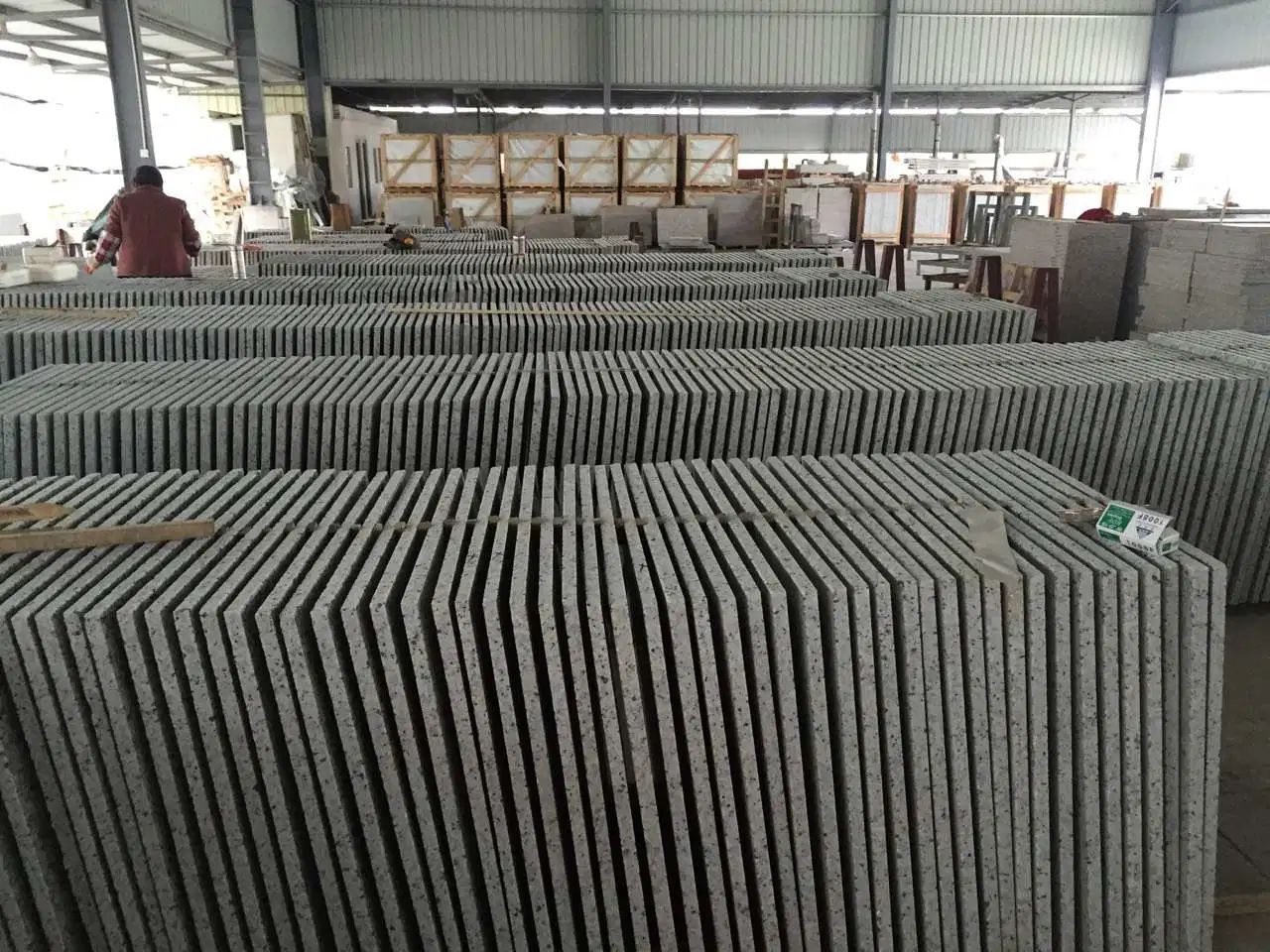 G681/G682/G603/G654/G664 China Cheap Stone Granite Slab with Dry Stone Layout