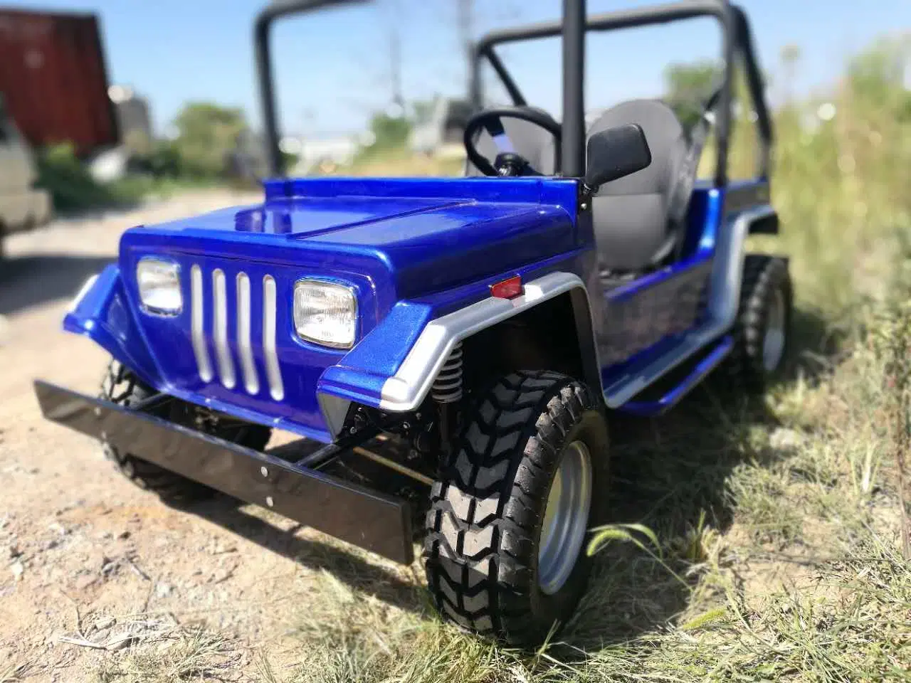 Novo automóvel elétrico a quatro tempos com transmissão em cadeia mais vendida de 1500 W. Mini Jeep estrada