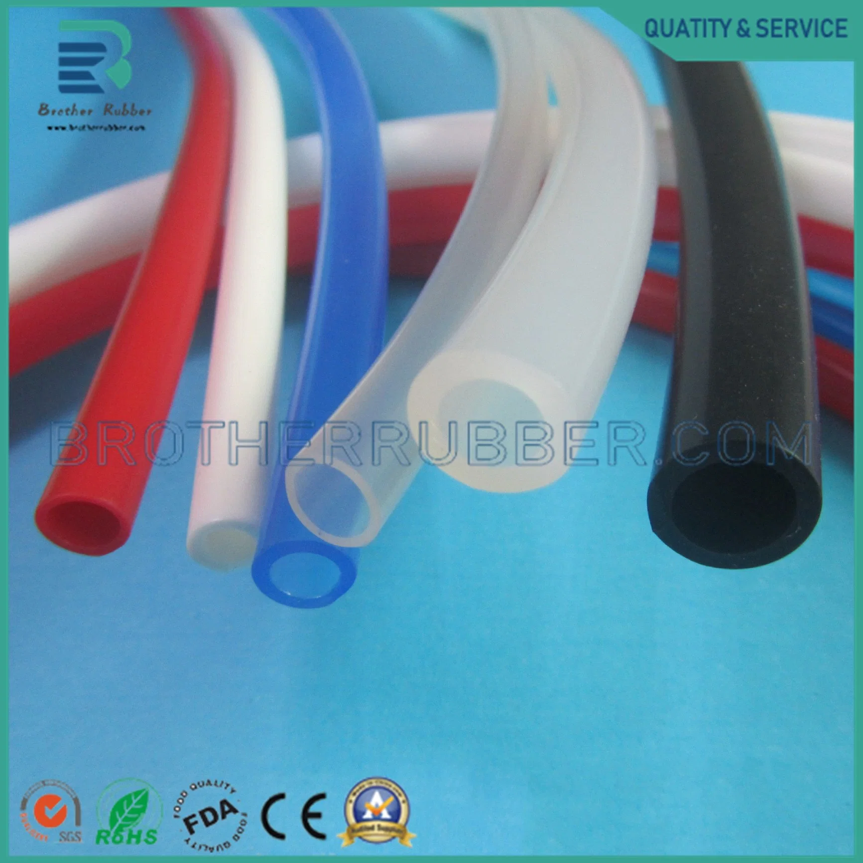 Heat Resistant Colored Durable Soft Transparent Inflatable Silicone Rubber Tube Tubing Hose