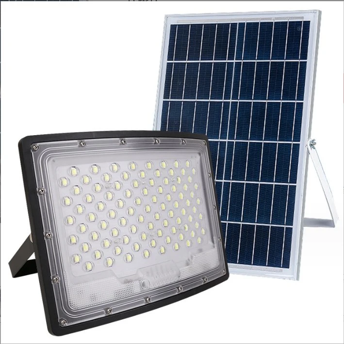 Private Mold New High Quality Remote Control Floodlight Outdoor Street Lighting Garden Court Reflector 100W 400W Wall Waterproof Best LED Flood Solar Lamp Light