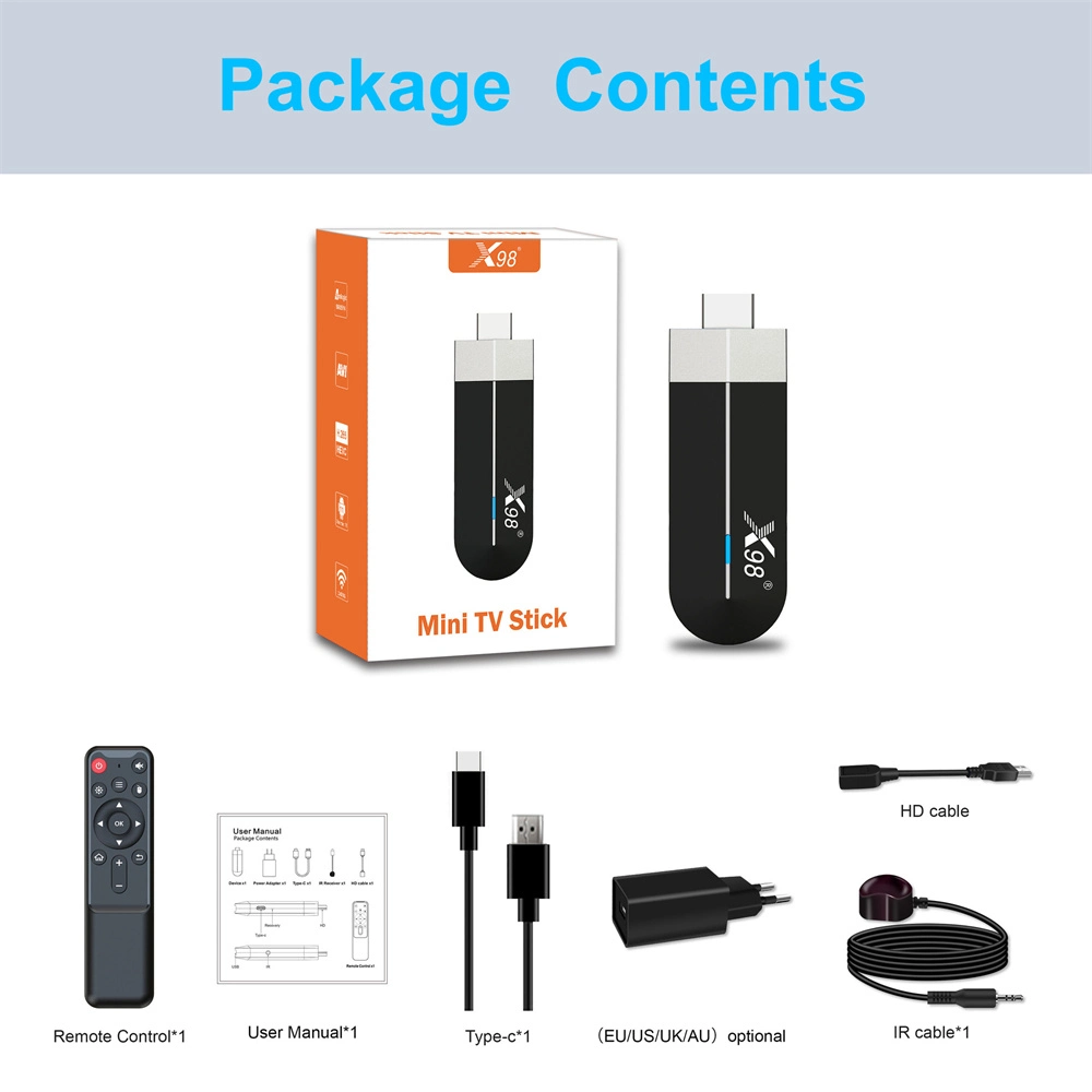 Android 11 X98 S500 IPTV Decodificador Smart TV X98s500 Receptor Reproductor multimedia