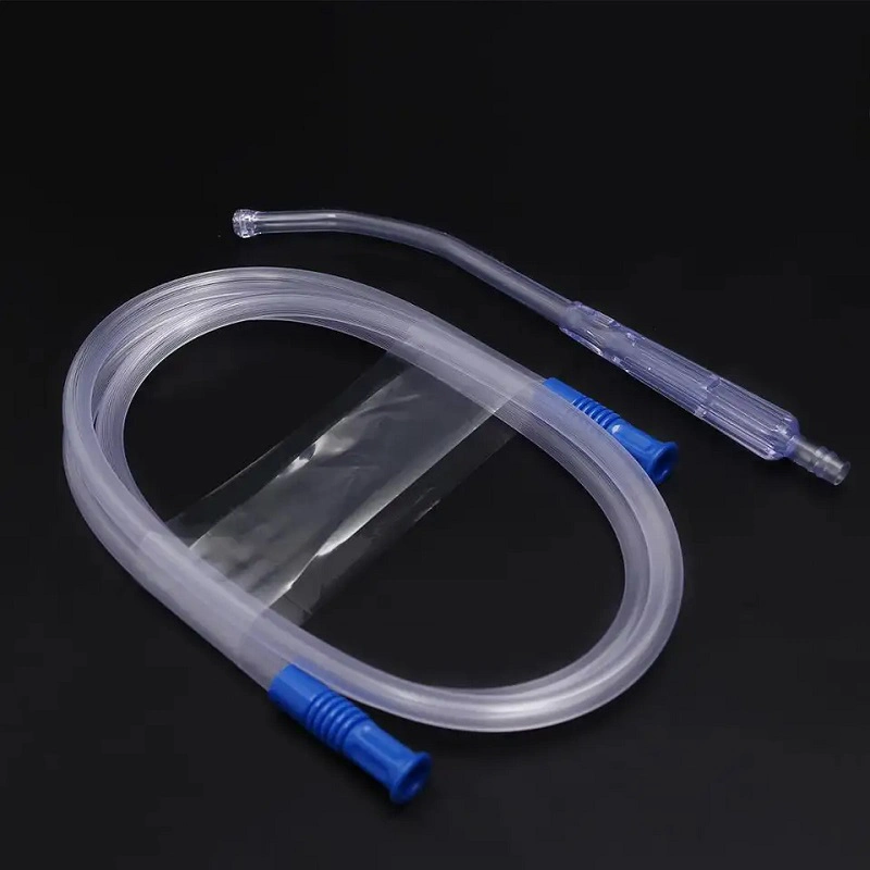 Single Use Yankauer Handle Suction Connection Connecting Tube