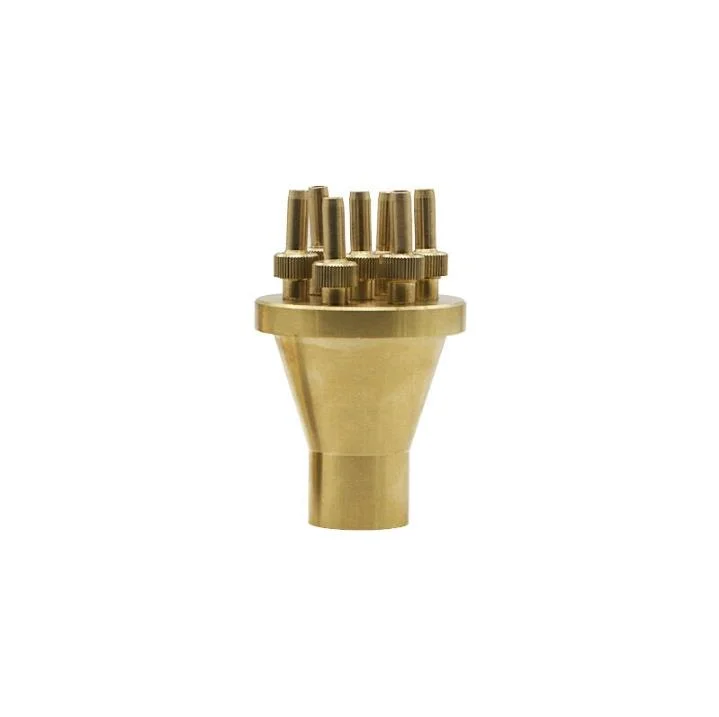 New High Quality Brass Water Jet Fountain Nozzle 2 Tier Center Straight Style 1.0" DN25 Garden Pond