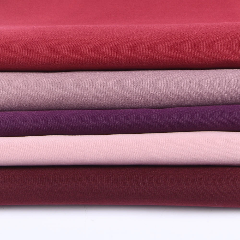 Polyester 87GSM 75D*150d Silk Satin Fabric Rosa Kim for Lining and Dress