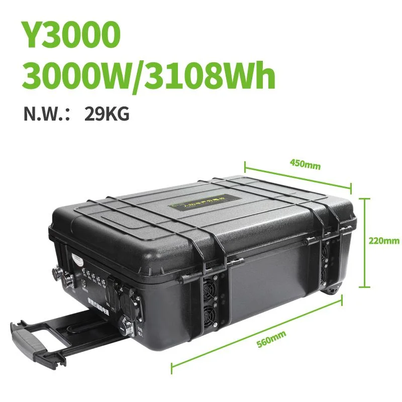 Solar System 3000W Generador Solar portátil para trabajos al aire libre