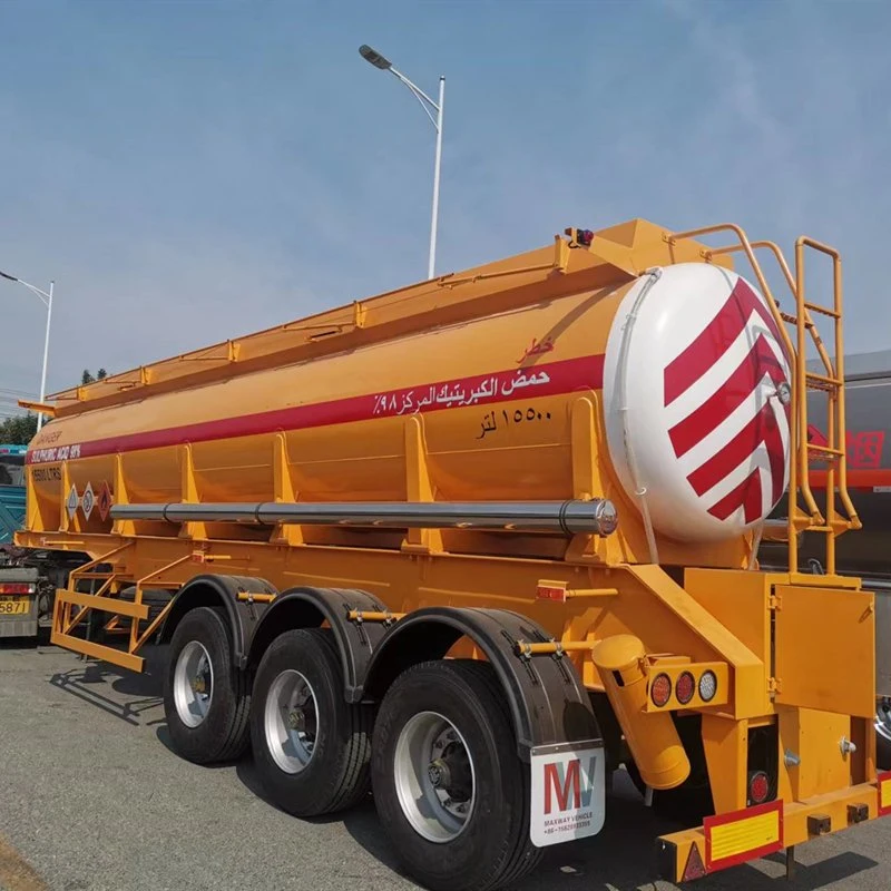 Best Selling New 22000 Liters Steel Acid Tanker Trailer for Sale