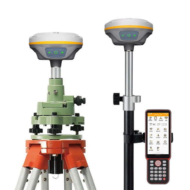 30 heures d'autonomie de batterie longue durée Maplays 1590 canaux A10 Gnss Récepteur IMU RTK GPS différentiel d'arpentage terrestre Instrument de base et de rover