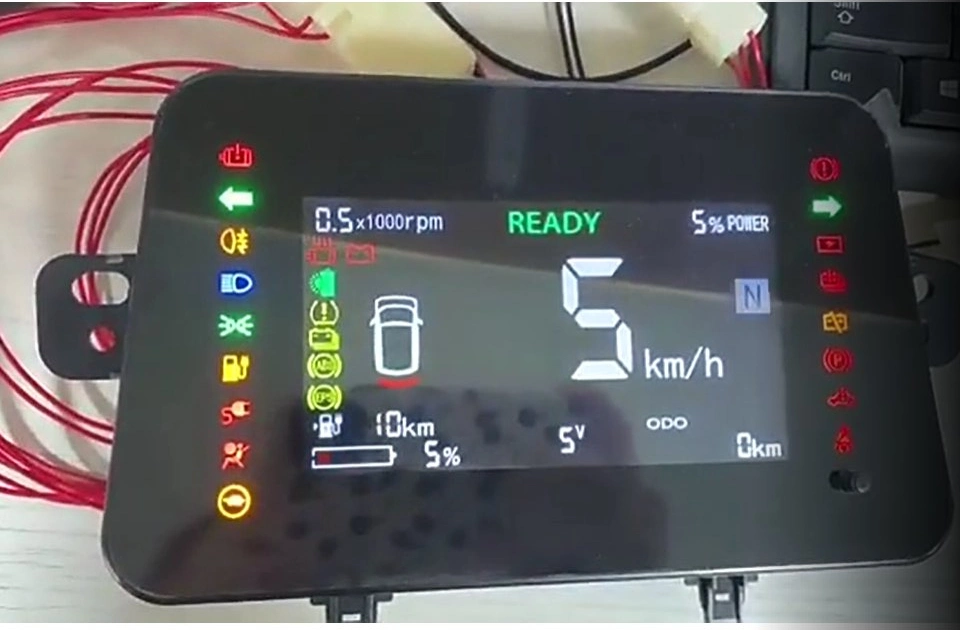 Pantalla de cristal líquido para instrumentos de coche compacto