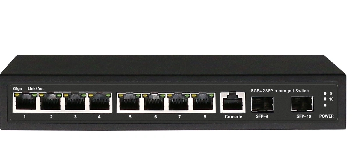 5/8/12/16/24/28 puertos gestionados Poe Ethernet Switch, Telnet o consola de soporte de SNMP/Web Management