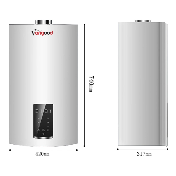 Aquecimento central e aquecimento doméstico com água quente, condensação, gás, aquecedor de caldeira Combi