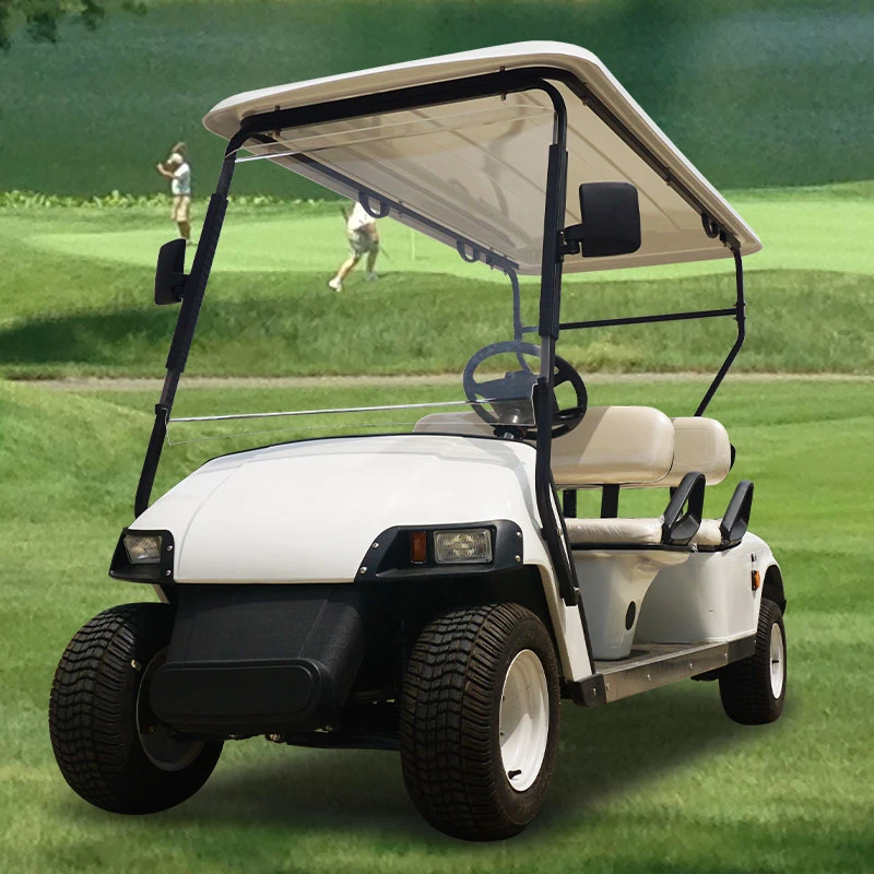 Coche eléctrico de 4 personas carro de golf Farm Park playa Costa Azul eléctrico de la comunidad turística de las 4 ruedas del vehículo Golf