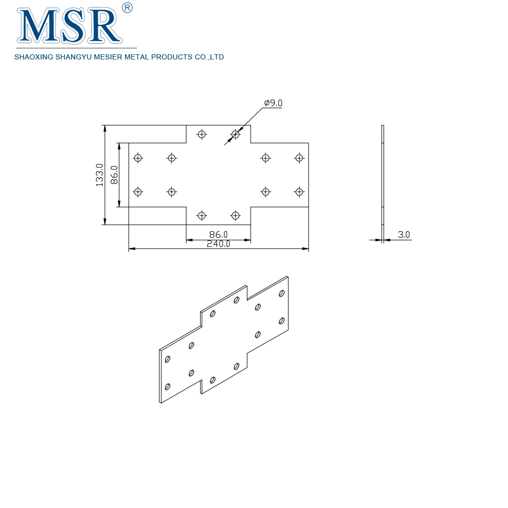 Msr 4590 Crossjoining Plate for Aluminium Profile Extrusion Manufacturer