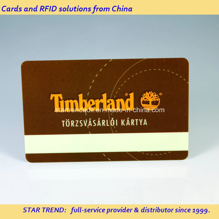 Plastic Magnetic Stripe Card with Amazing Design for Brands Promotion