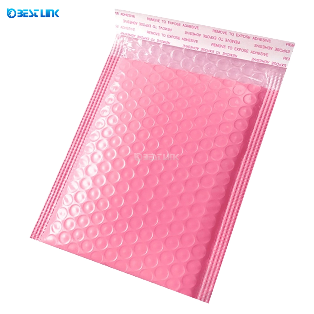 Hot Selling Premium Co-Extruded Bubble Mailing Bags Custom Size Pink Poly Bubble Mailers Plastic Wrapping Bag Padded Envelopes