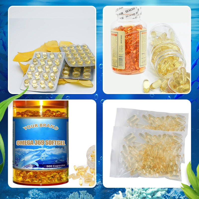 High quality/High cost performance  OEM Halal Omega 369 Fish Oil in Bulk 1000mg Softgel Capsule