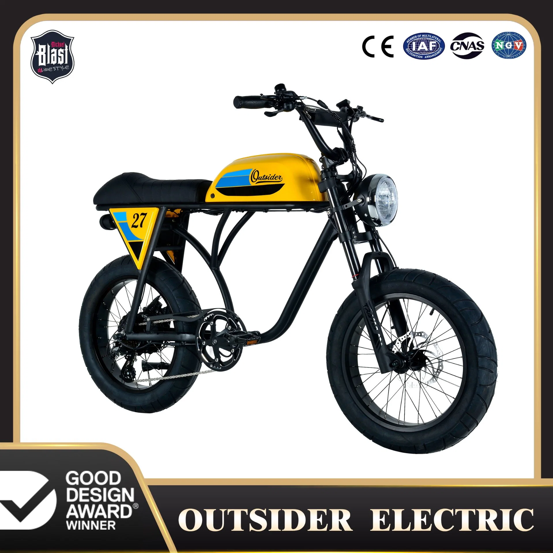 Electric Dirt Bike Super 73 Electric Bicycle with 750W Bafang Motor for USA Market