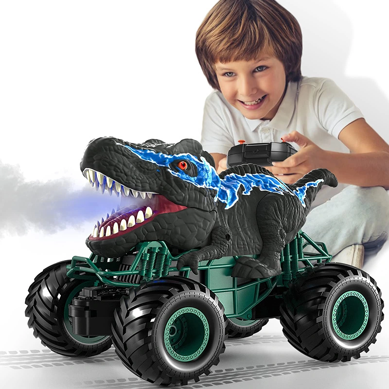 2.4GHz Remote Control Dinosaur T-Rex Car Trucks Toys with Spray