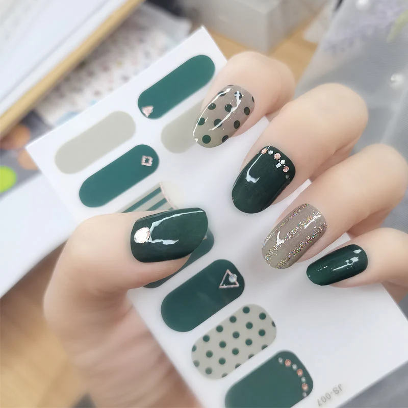 Custom 3D Nail Wraps Beauty Sticker Art Nail Decoration Sticker Fashion Nail Wraps Nail Sticker