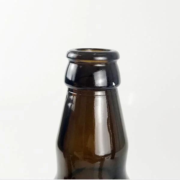 Amber Color Ice Ginger Cold Brew 330ml Glass Beer Bottle with Lid