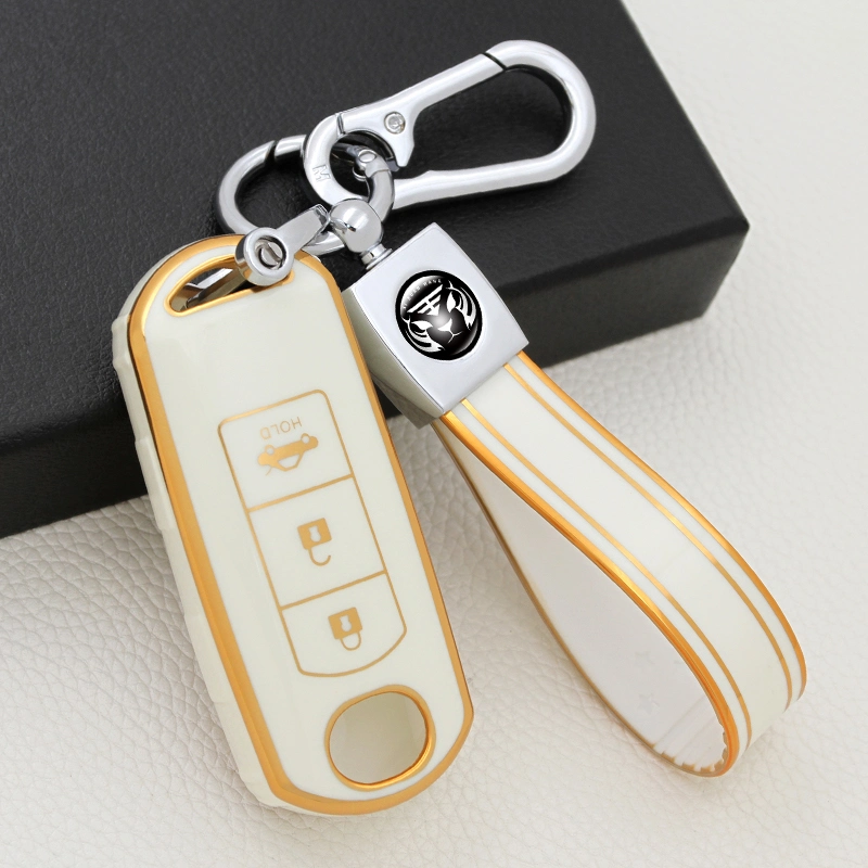 High quality/High cost performance Soft TPU 3 Buttons Car Key Cover for Cadillac