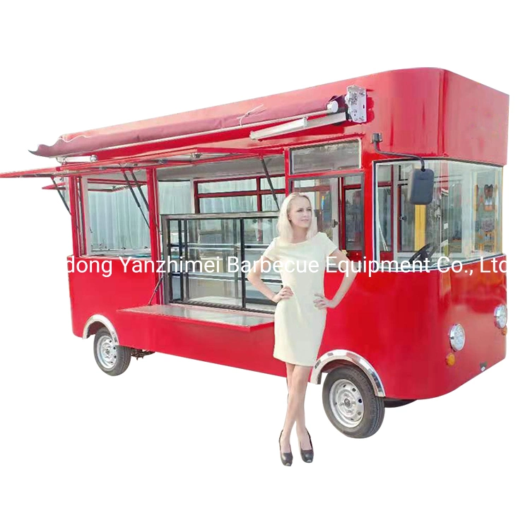 Muti Function Electric Food Truck Street Electrical Custom Snack Cart Clothes Trailer Clothing Van Cart