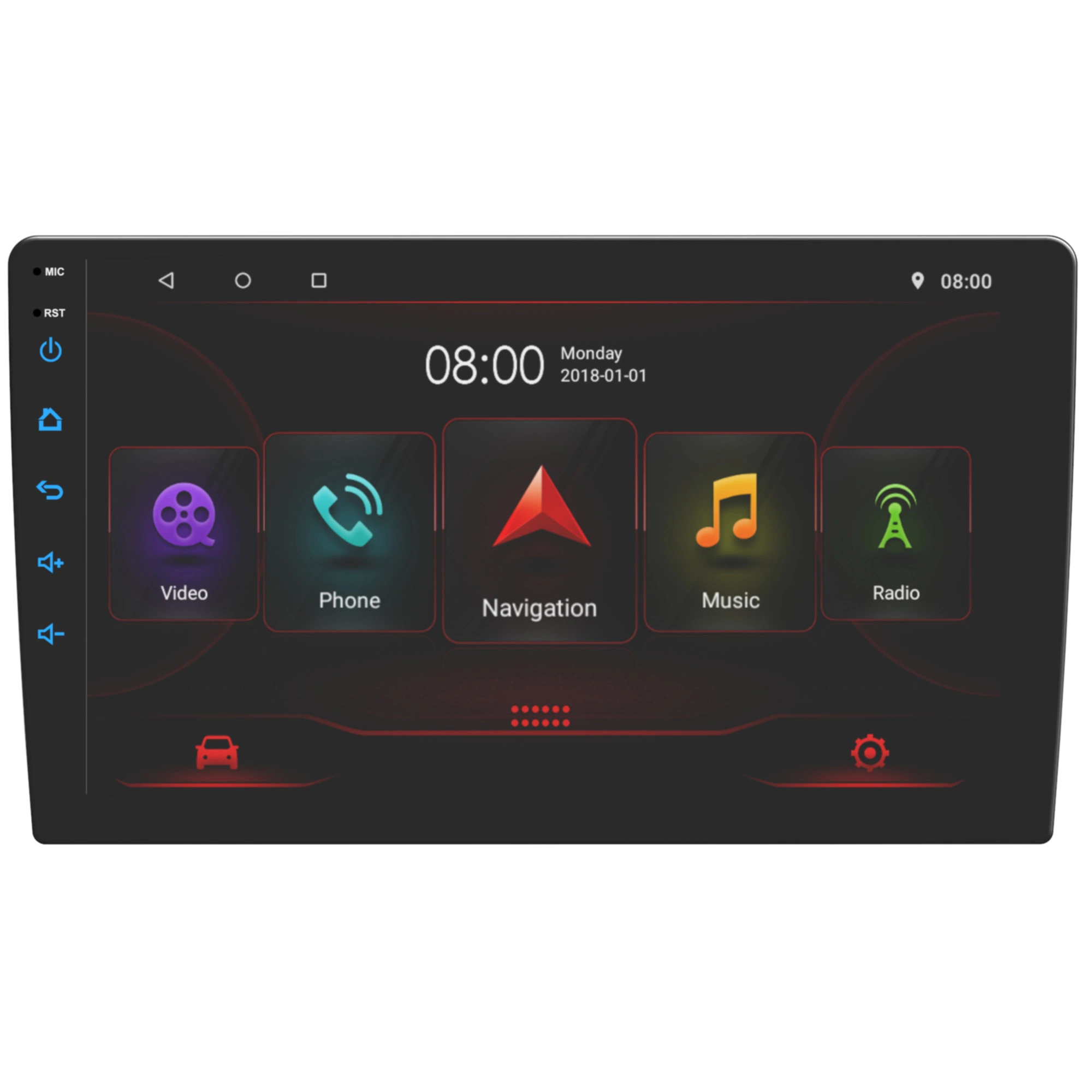 راديو السيارة 9 بوصات 1+16G GPS Navigation (الملاحة عبر نظام تحديد المواقع العالمي) شاشة اللمس Auto (تلقائي) مشغل فيديو سيارة إلكترونيات