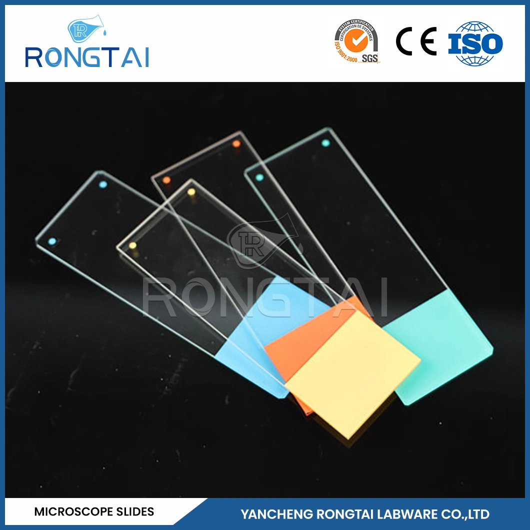 Carga positiva de Rongtai Microscope Slide Fabricators Microscope Slide Ocean 7109A China 7101 7102 7105 7107 7109 7101 portaobjetos de microscopio